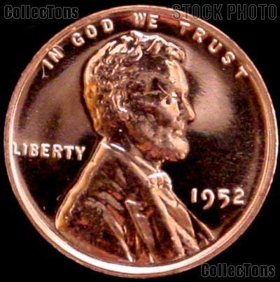 1952 Wheat Penny Lincoln Wheat Cent Gem PROOF RED