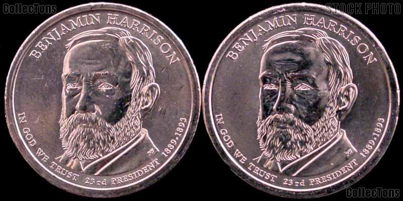 2012 P & D Benjamin Harrison Presidential Dollar GEM BU 2012 Harrison Dollars