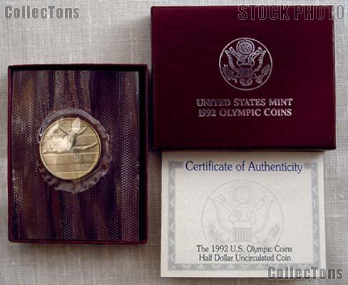 1992-P U.S. Olympic Gymnastics Commemorative Half Dollar Uncirculated (BU)