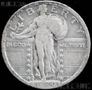 1920-S Standing Liberty Silver Quarter Circulated Coin G 4 or Better