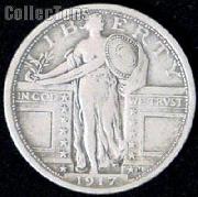 1917 Standing Liberty Silver Quarter Variety 1 Circulated Coin G 4 or Better