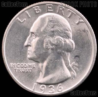 1936-S Washington Silver Quarter Gem BU (Brilliant Uncirculated)