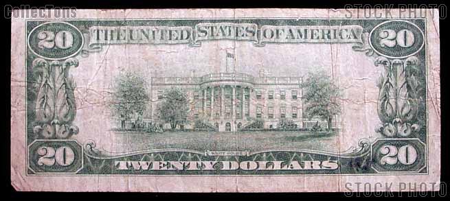 Twenty Dollar Bill Gold Certificate Series 1928 US Currency Good or Better