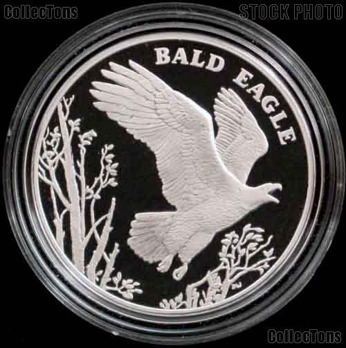 2003 National Wildlife Refuge Centennial PROOF Silver Medal - Bald Eagle