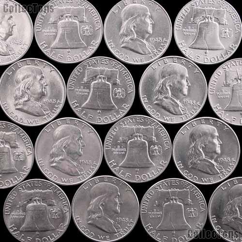 1948 Franklin Silver Half Dollar in AU+ Condition