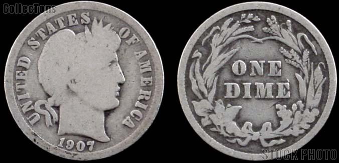 Barber Dimes 1892-1916 *5 Different Coins