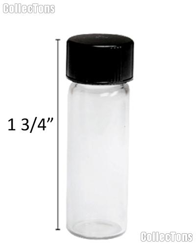 Glass Vial for Gold Flakes 1 3/4" Mini Glass Bottle