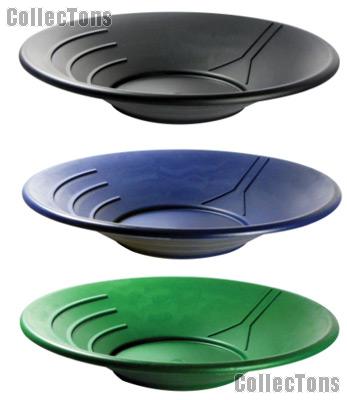 Set of Three Gold 14" Pans Gold Panning Equipment for Prospecting: Black, Blue, & Green