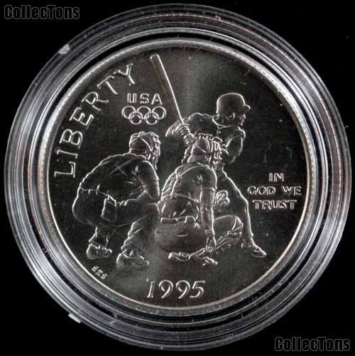 1995-S BU Atlanta Olympiad Baseball Commemorative Half Dollars