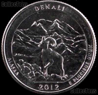 2012-P Alaska Denali National Park Quarter GEM BU America the Beautiful