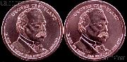 2012 P & D Grover Cleveland 1893 Presidential Dollar GEM BU 2012 Cleveland Dollars