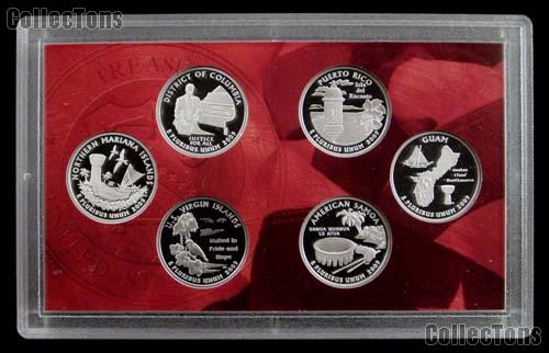 2009 DC & Territory SILVER Quarter Proof Set - 6 Coins
