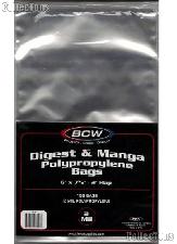 Manga Comics or Reader's Digest Polypropylene Bags - Pack of 100 by BCW