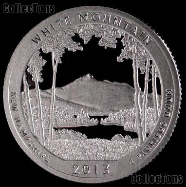 2013-S New Hampshire White Mountain National Park Quarter GEM SILVER PROOF America the Beautiful