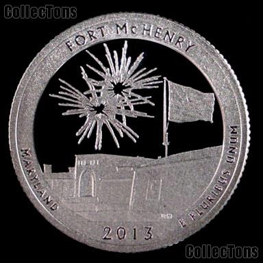 2013-S Maryland Fort McHenry National Park Quarter GEM SILVER PROOF America the Beautiful