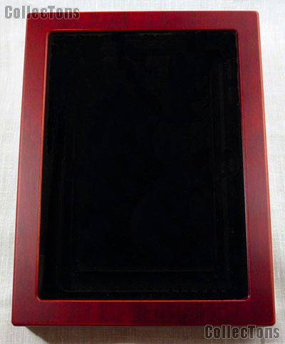 Glass Top Wooden Coin Display Case (Box) for Extra Large Certified Slab Coins PCGS or ANACS by Lighthouse