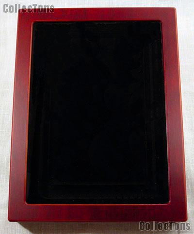 Glass Top Wooden Coin Display Case (Box) for Extra Large Certified Slab Coins PCGS or ANACS by Lighthouse