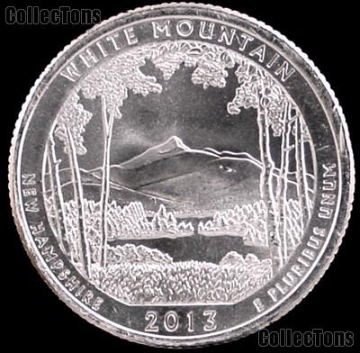 2013-P New Hampshire White Mountain National Park Quarter GEM BU America the Beautiful