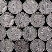 "Survival Coins" 90% Silver Coins 10 Mercury Silver Dimes