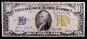 Ten Dollar Bill North Africa Note Yellow Seal US Currency