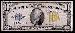 Ten Dollar Bill North Africa Note Yellow Seal US Currency
