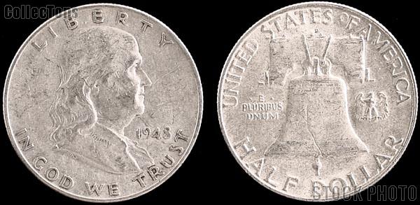 Franklin Silver Half Dollar (1948-1963) One Coin G+ Condition