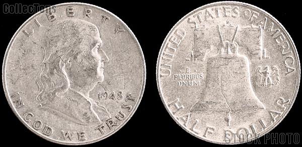 Franklin Silver Half Dollars (1948-1963) One ROLL 20 Coin Lot G+ Condition