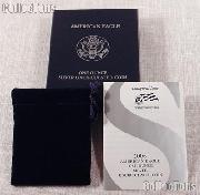 2006-W American Silver Eagle Dollar Uncirculated Burnished OGP Replacement Box and COA