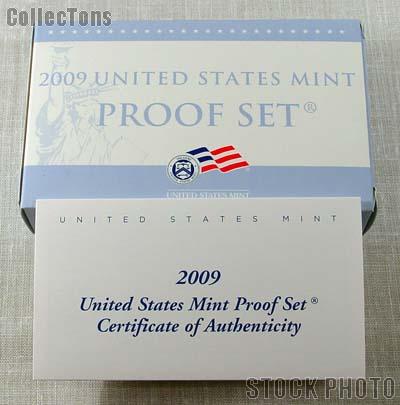 2009 U.S. Mint Proof Set OGP Replacement Box and COA