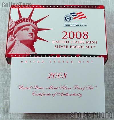 2008 SILVER PROOF SET OGP Replacement Box and COA