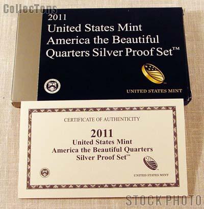 2011 SILVER QUARTER PROOF SET OGP Replacement Box and COA