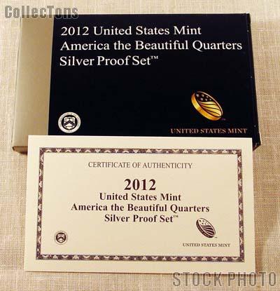 2012 SILVER QUARTER PROOF SET OGP Replacement Box and COA