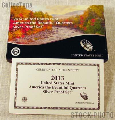 2013 SILVER QUARTER PROOF SET OGP Replacement Box and COA