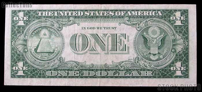 One Dollar Bill Silver Certificate STAR NOTE with MOTTO Series 1935 US Currency Good or Better