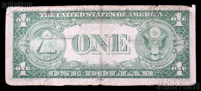 One Dollar Bill Silver Certificate STAR NOTE NO MOTTO Series 1935 US Currency