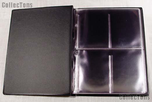 Trading Card Album 4-Pocket Pages Black by BCW Team Set Folder