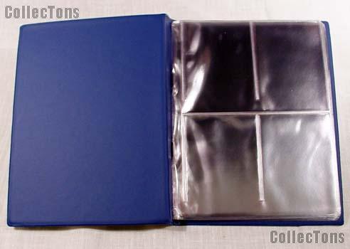 Trading Card Album 4-Pocket Pages Blue by BCW Team Set Folder