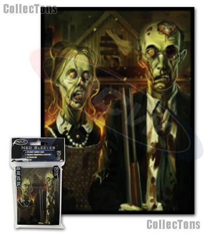 American Gothic ZOMBIE Gaming Card Sleeves for Trading Games by Max Protection Pack of 50 NEO Sleeves