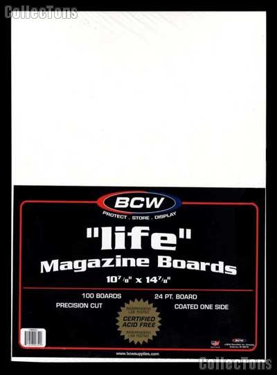 Life Magazine Backing Boards by BCW Pack of 100