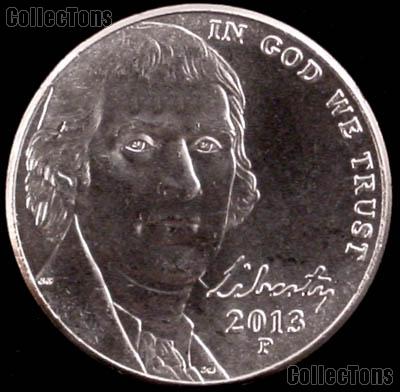 2013-P Jefferson Nickel Gem BU (Brilliant Uncirculated)