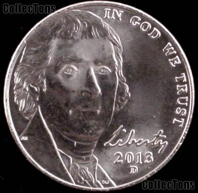 2013-D Jefferson Nickel Gem BU (Brilliant Uncirculated)