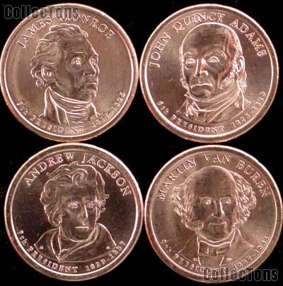 2008-P Presidential Dollar Set BU Full Year Set of 4 Coins from Philadelphia Mint