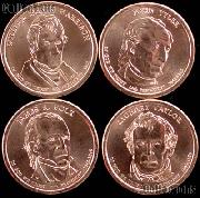 2009-P Presidential Dollar Set BU Full Year Set of 4 Coins from Philadelphia Mint