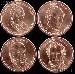 2009-P Presidential Dollar Set BU Full Year Set of 4 Coins from Philadelphia Mint