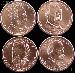 2012-P Presidential Dollar Set BU Full Year Set of 4 Coins from Philadelphia Mint