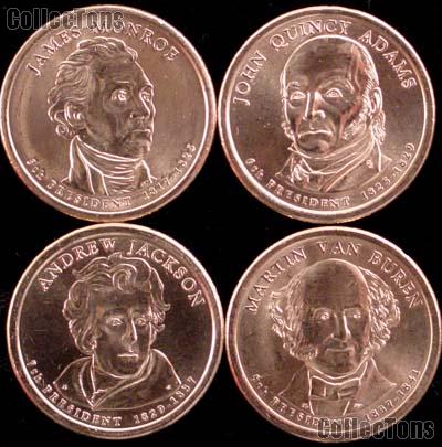 2008-D Presidential Dollar Set BU Full Year Set of 4 Coins from Denver Mint