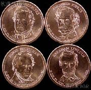 2010-D Presidential Dollar Set BU Full Year Set of 4 Coins from Denver Mint