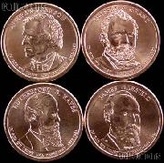 2011-D Presidential Dollar Set BU Full Year Set of 4 Coins from Denver Mint