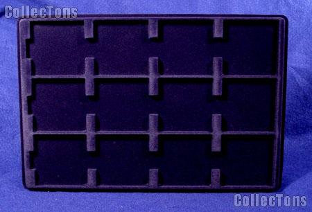 Lighthouse Velvet Coin Trays for 2 1/2 x 2 1/2 or Quadrum XL Holders Blue