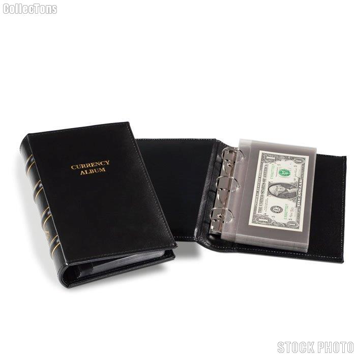 Currency Album for 20 Modern Notes by Lighthouse Small 3-Ring Binder w/ 20 Pages